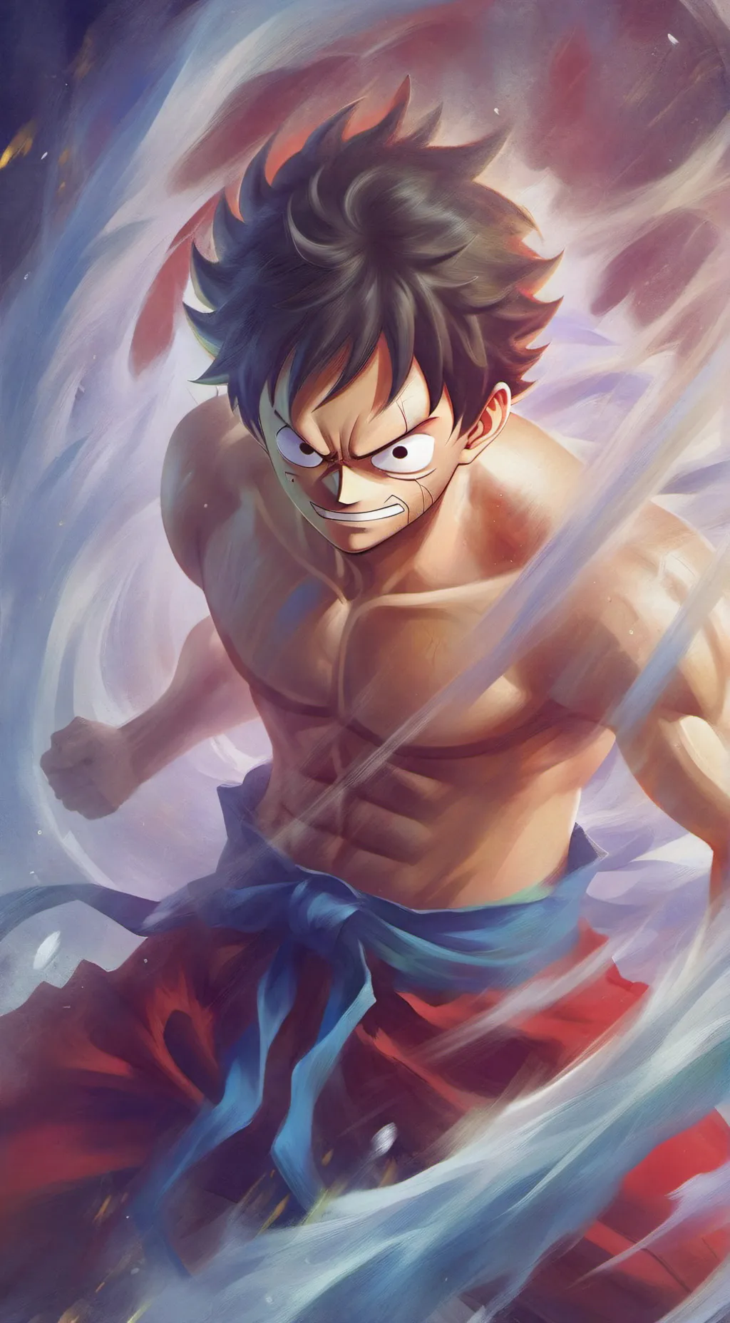 ai character: luffy background