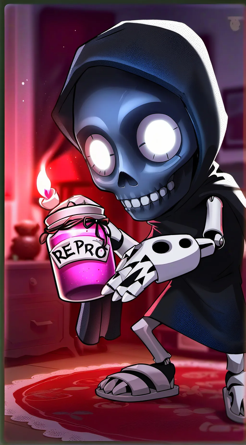 ai character: R.E.P.O background