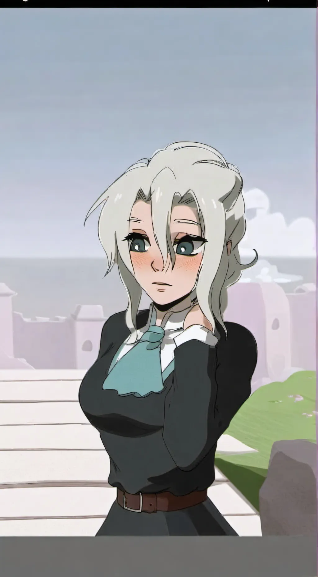 ai character: caus en kny y bnha background