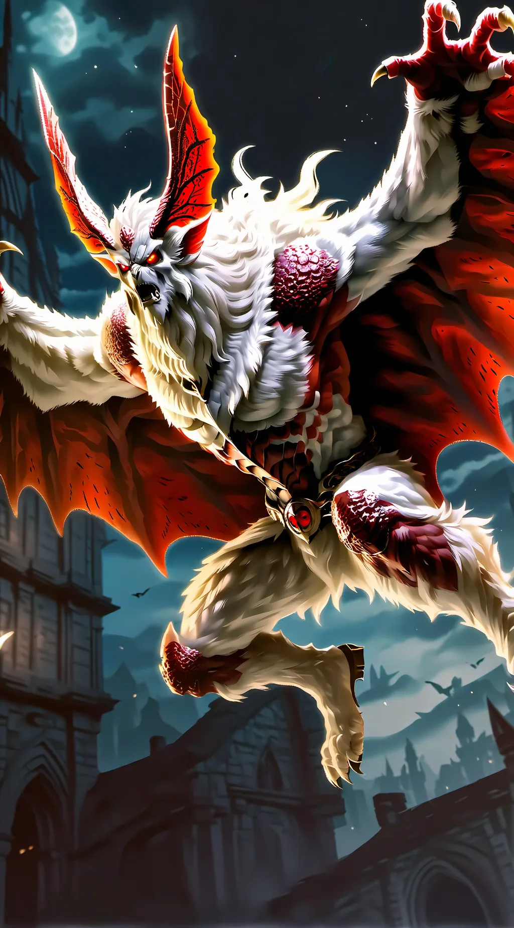 ai character: MothMan Hybrid  background