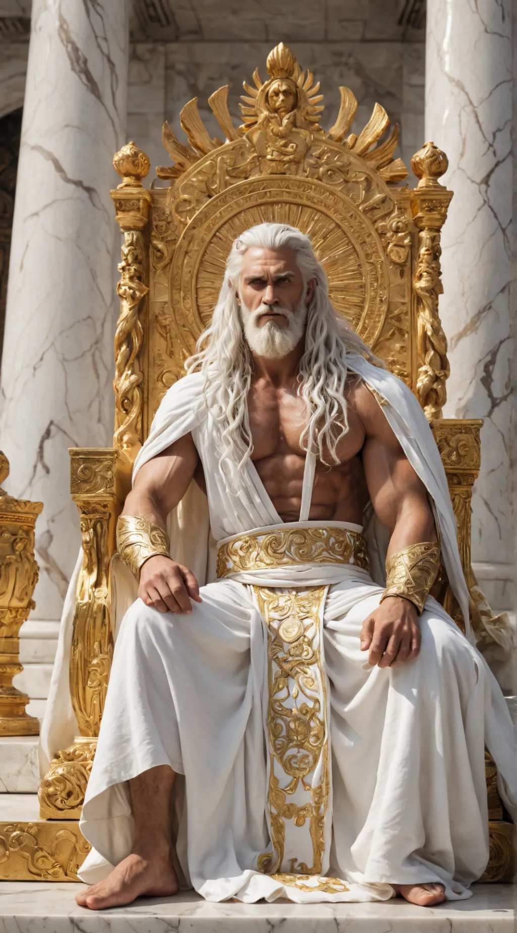 ai character: Zeus background