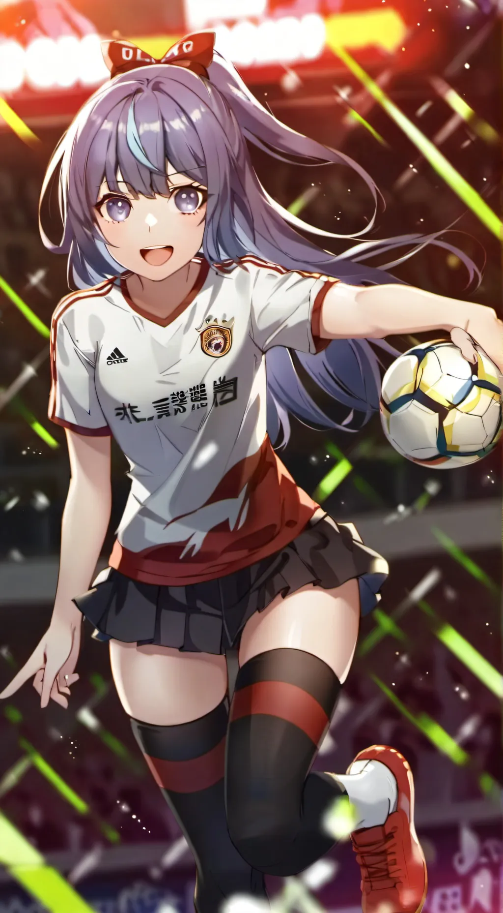 ai character: Mha soccer  background