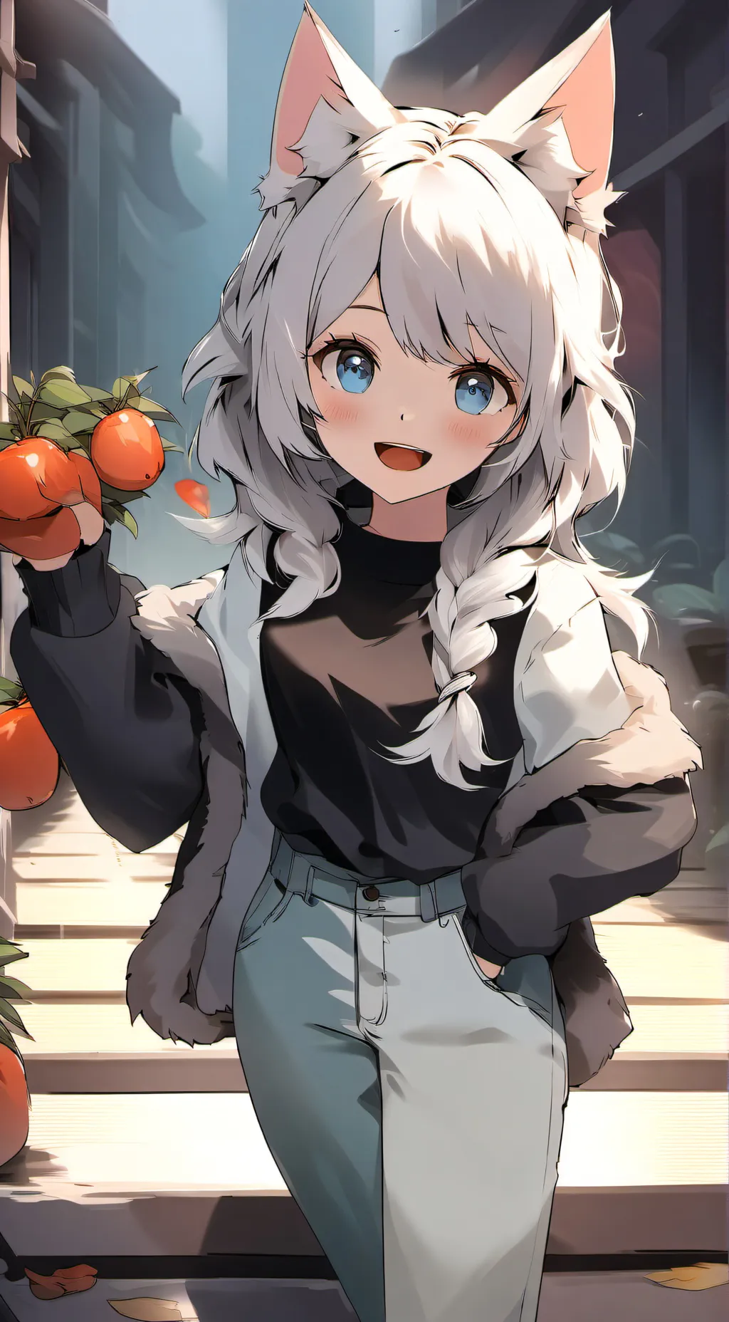 ai character: Måne background