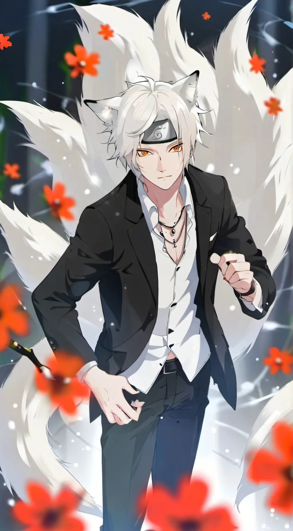 ai character: kurama background