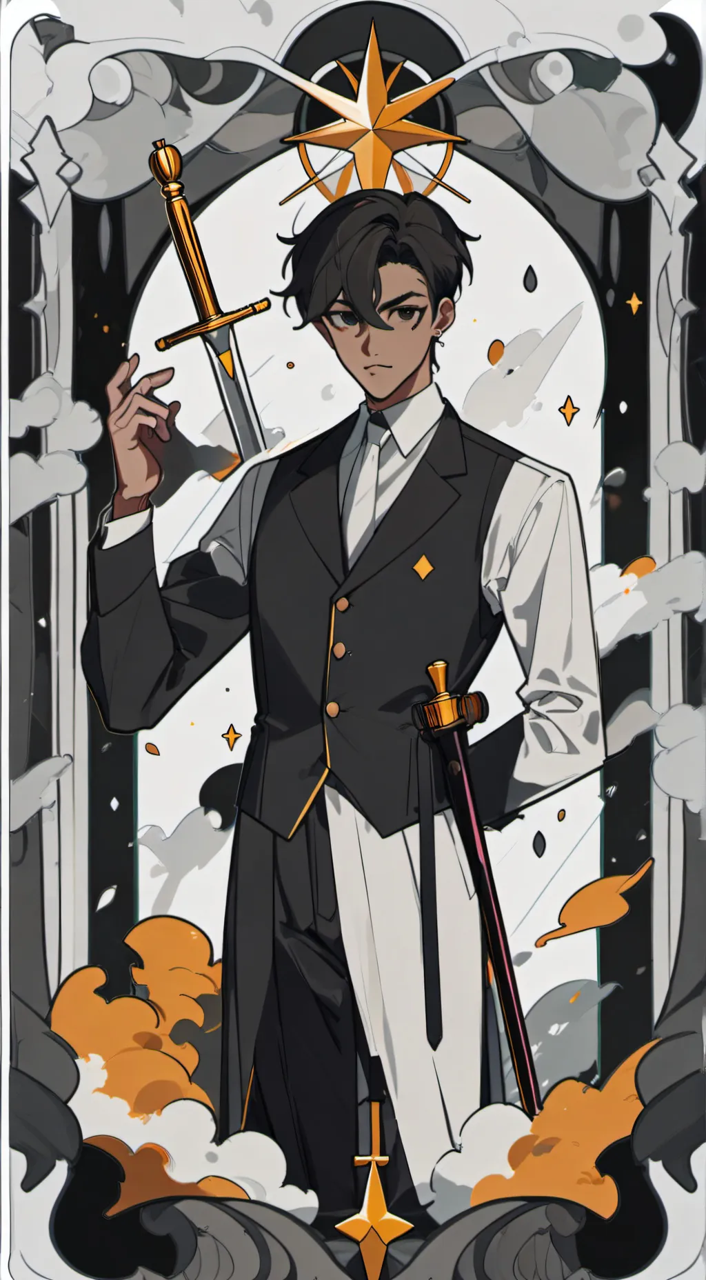 ai character: scary  background