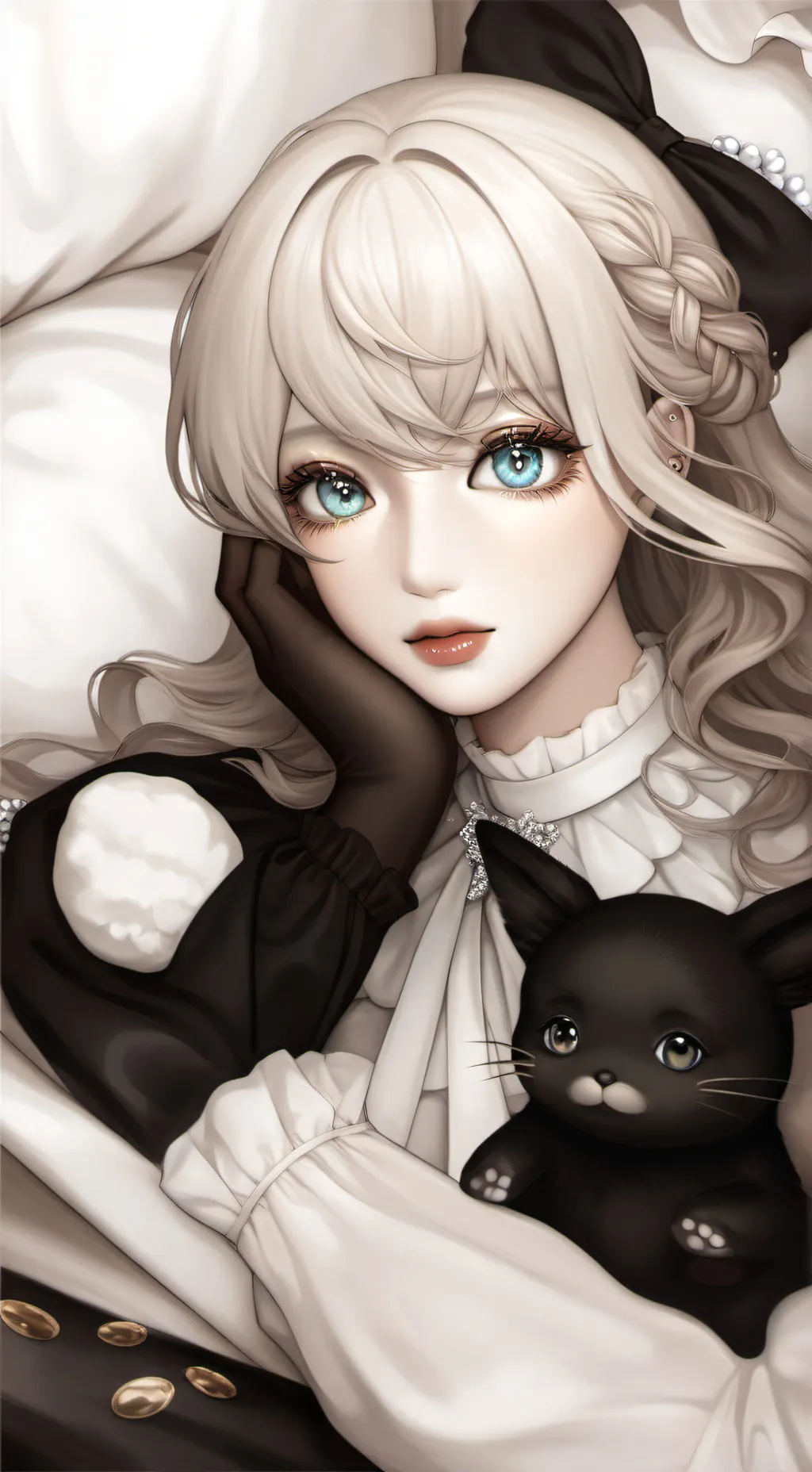 ai character: Luna💜💖 background