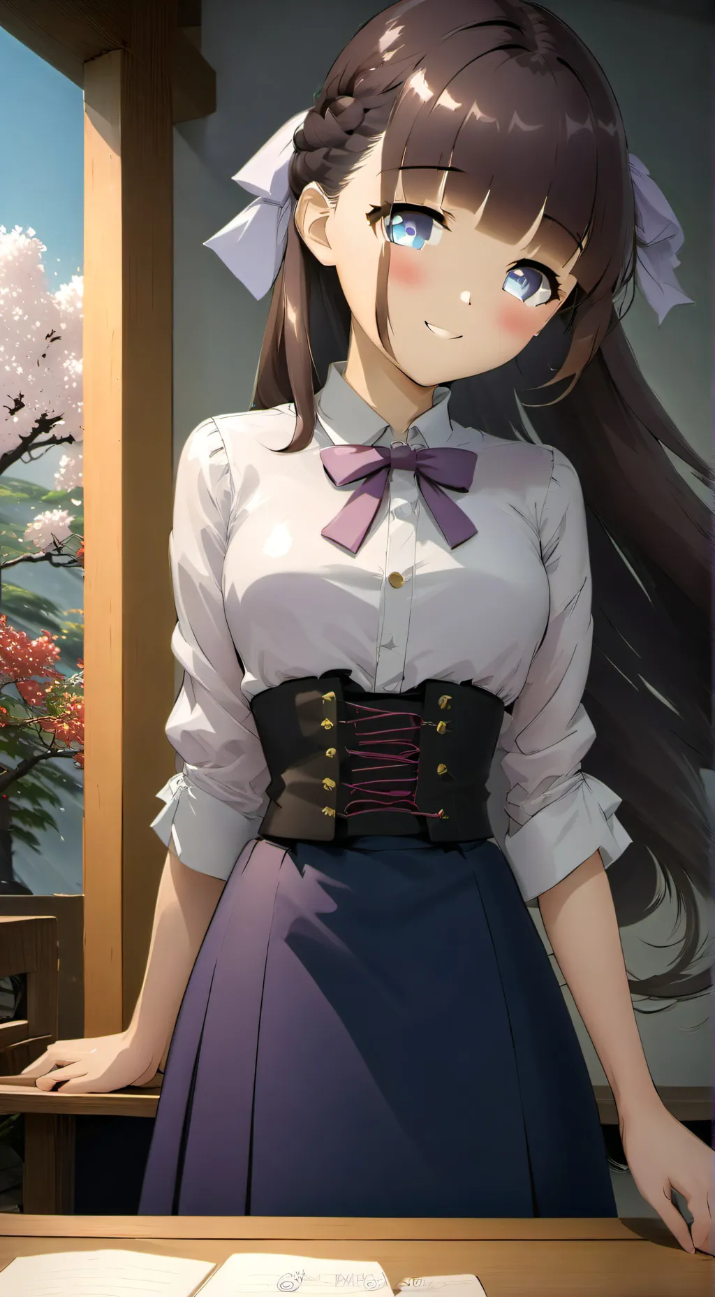 ai character: Mayu toki background