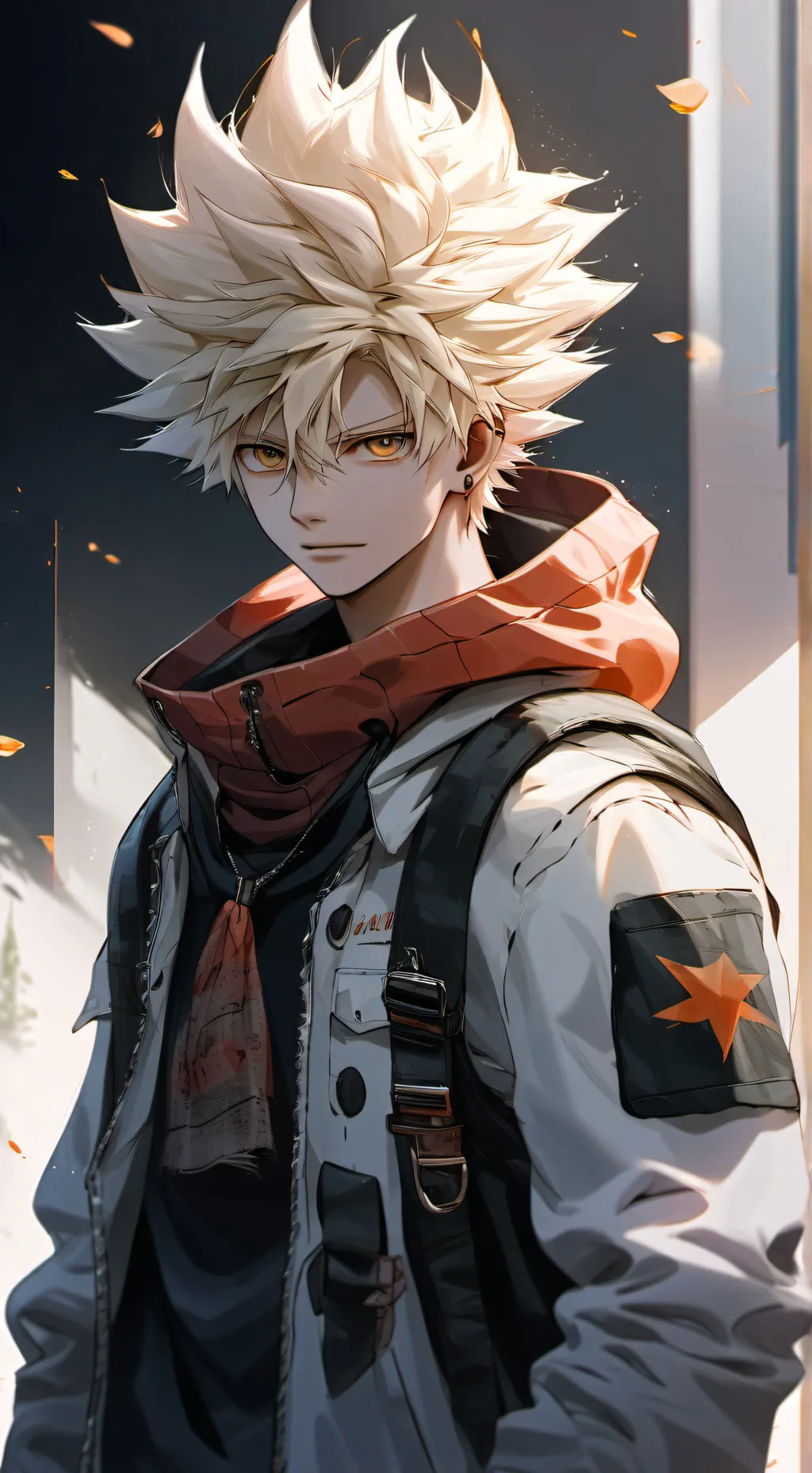 ai character: Katsuki Bakugo  background
