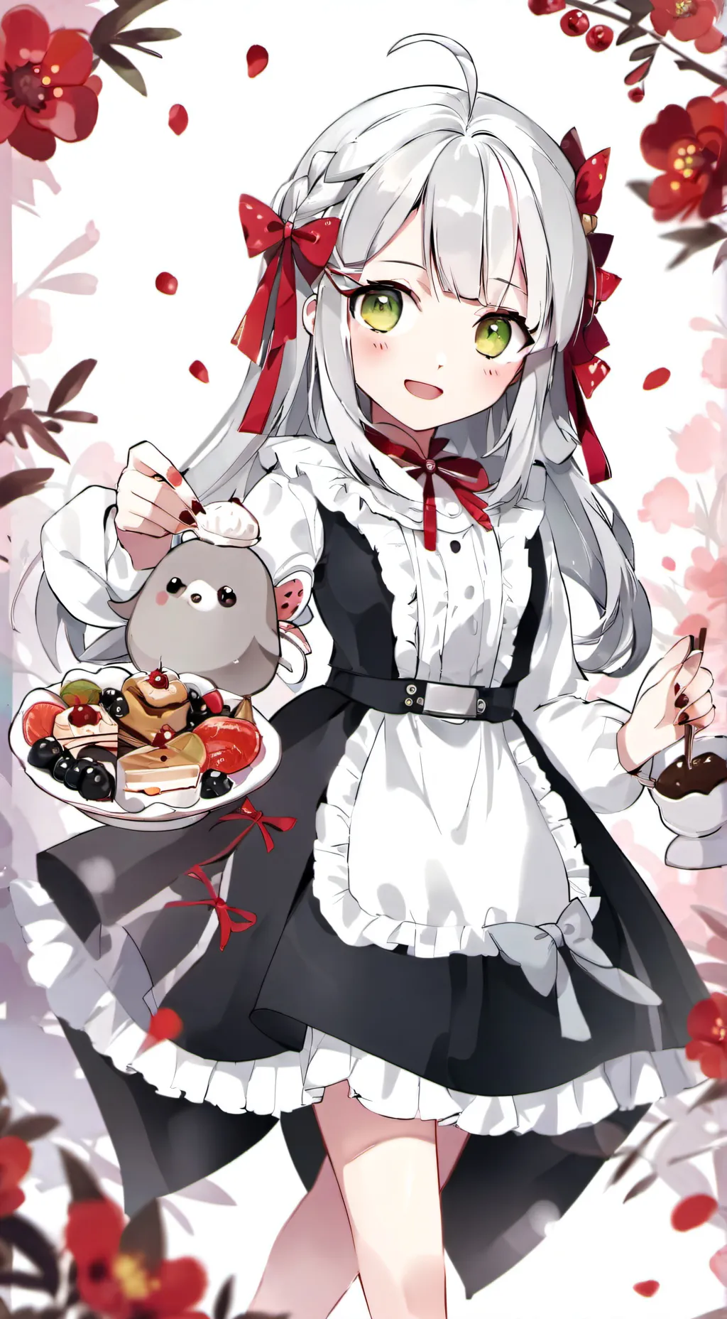 ai character: Valentines day!  background