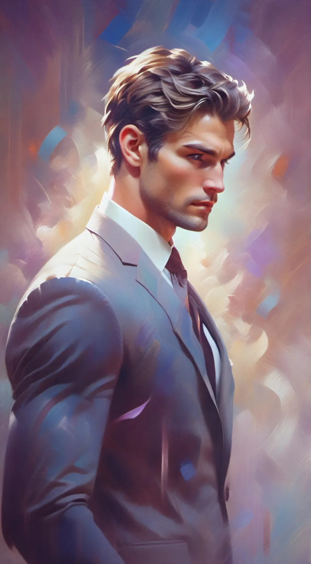 ai character: Robert Willy  background