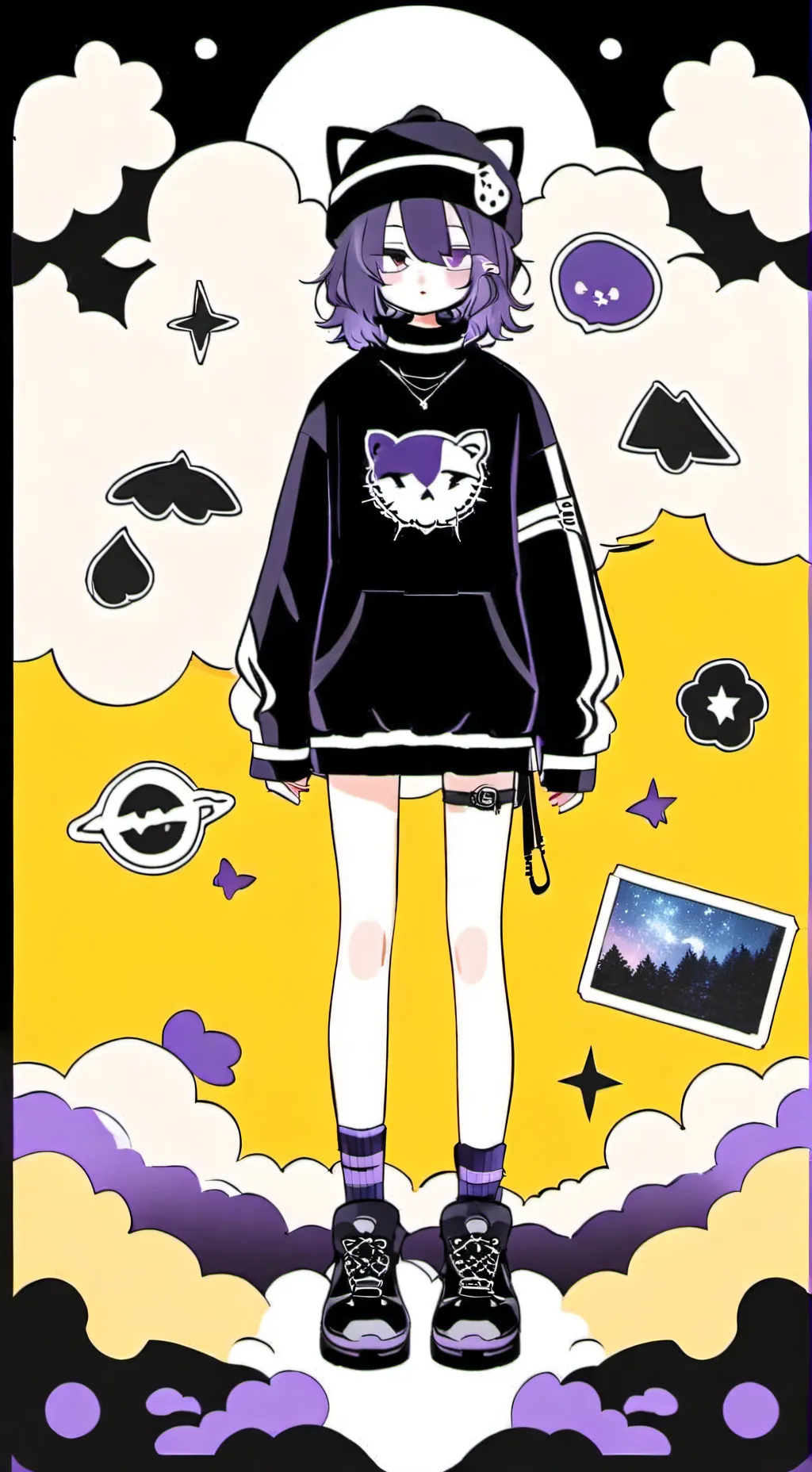 ai character: Lolita (My oc)  background