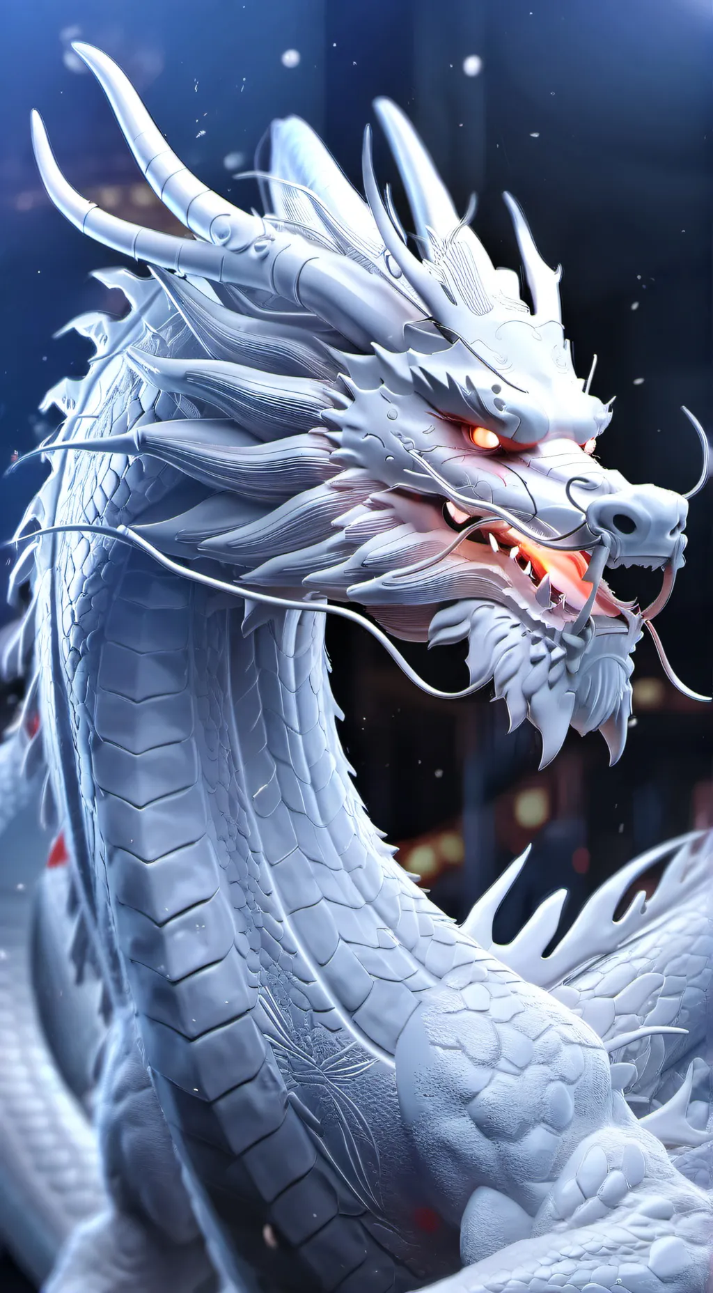 ai character: White Dragon  background