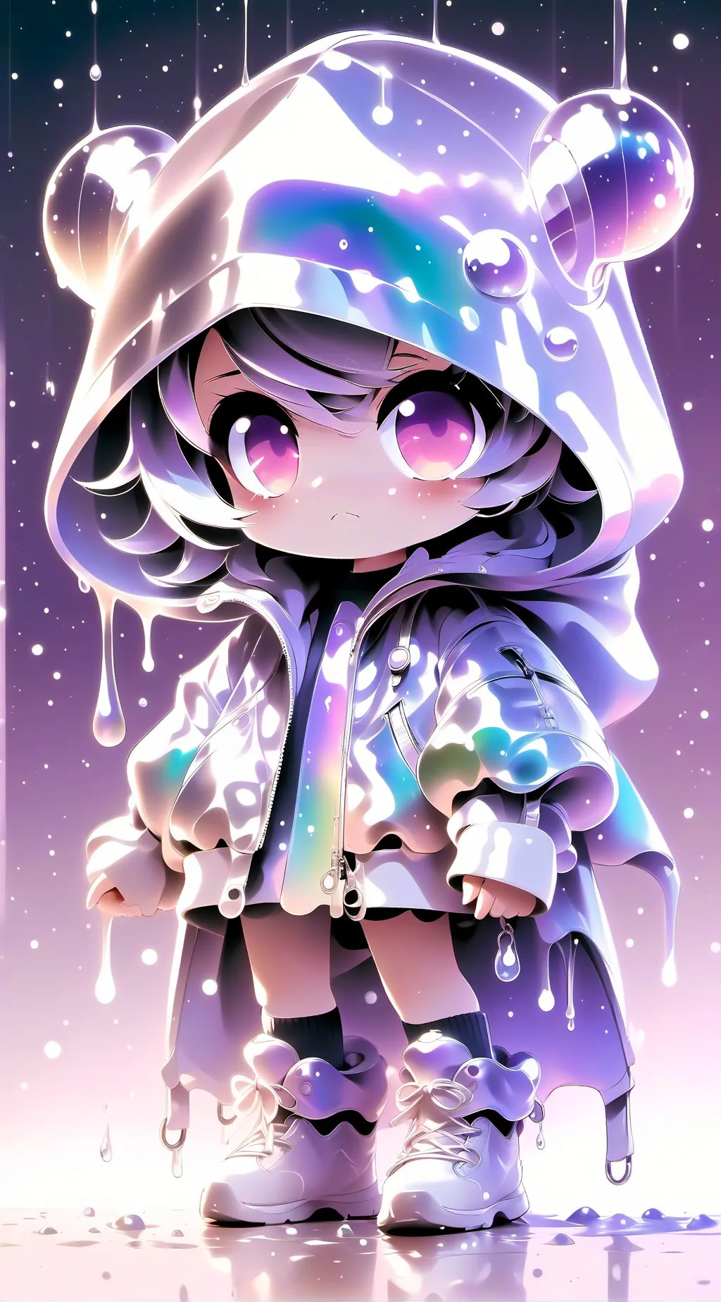 ai character: fukuona girl  background