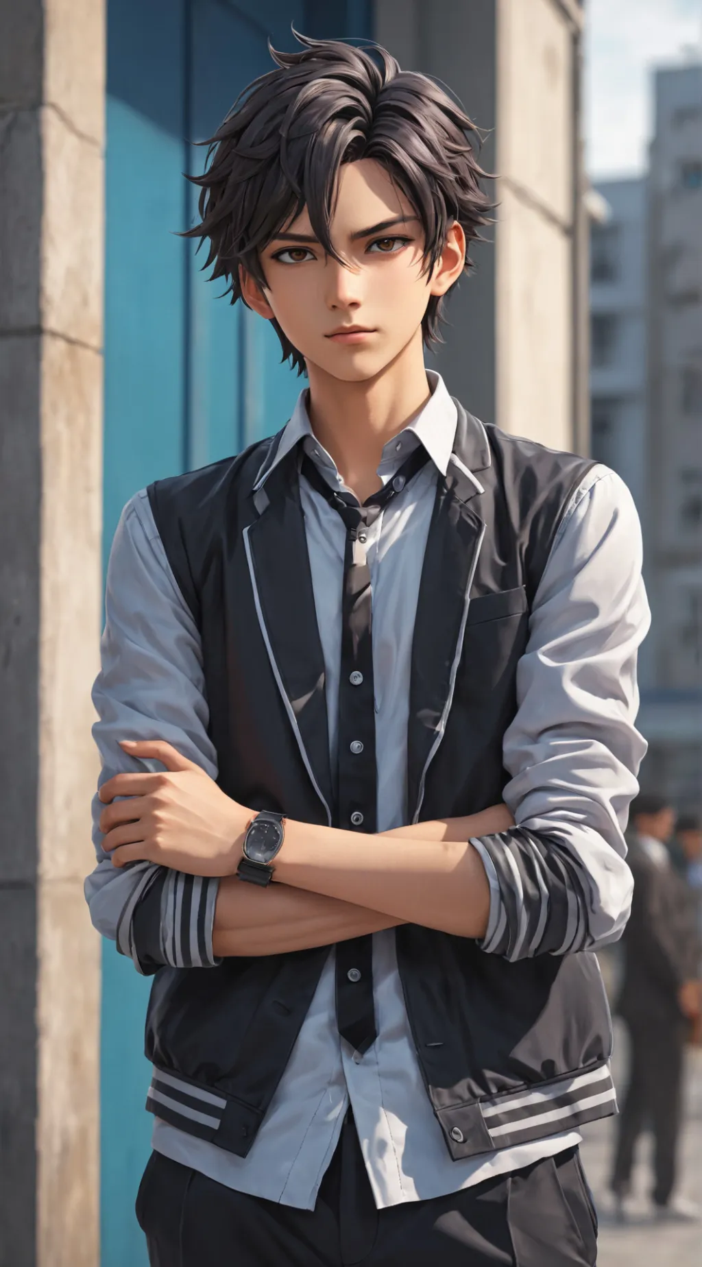 ai character: Cool Charmer background