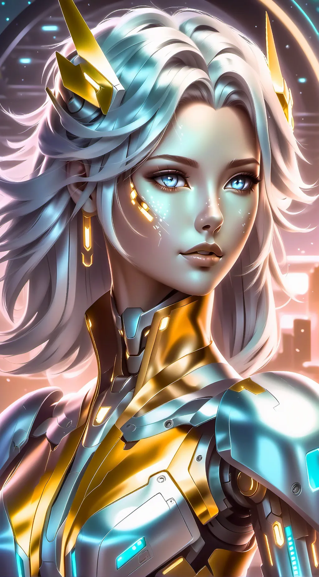 ai character: Aurora background