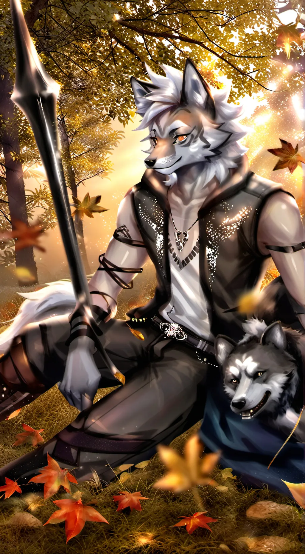 ai character: Leon background
