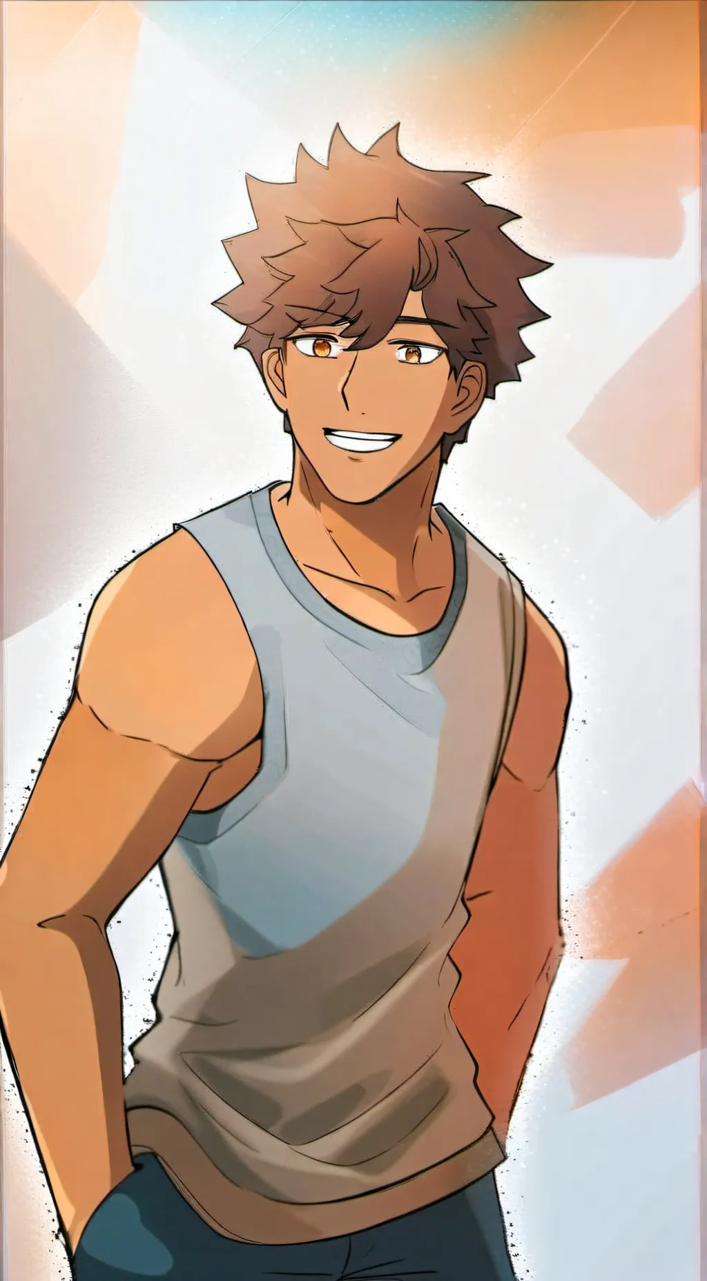ai character: Miles. background