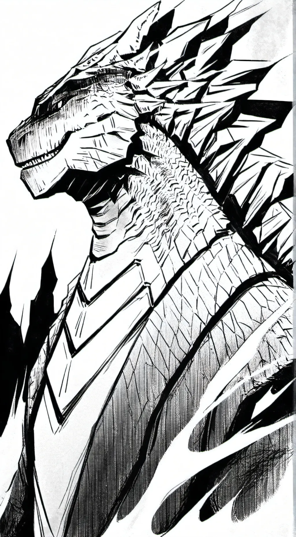 ai character: Godzilla background