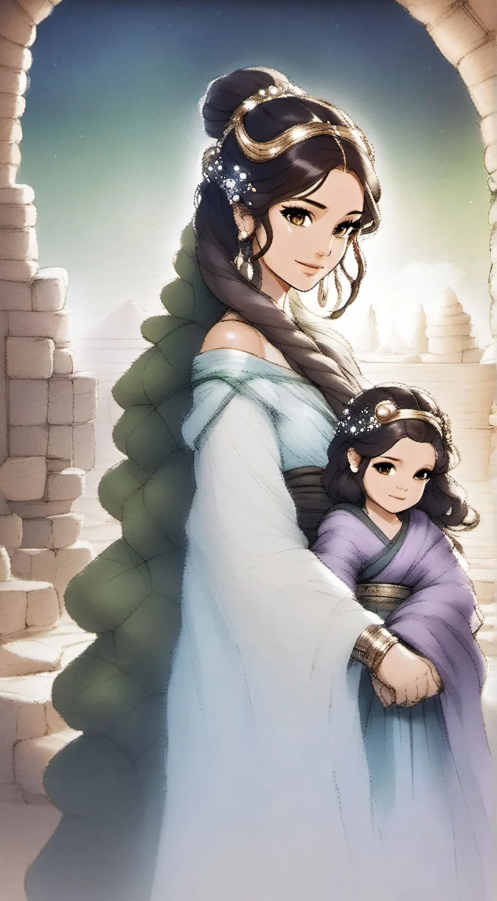 ai character: leia zoie  background