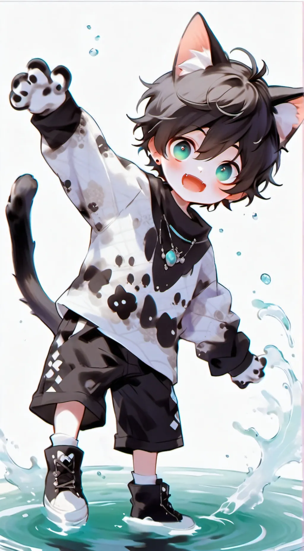 ai character: Speckled Trout Furry background