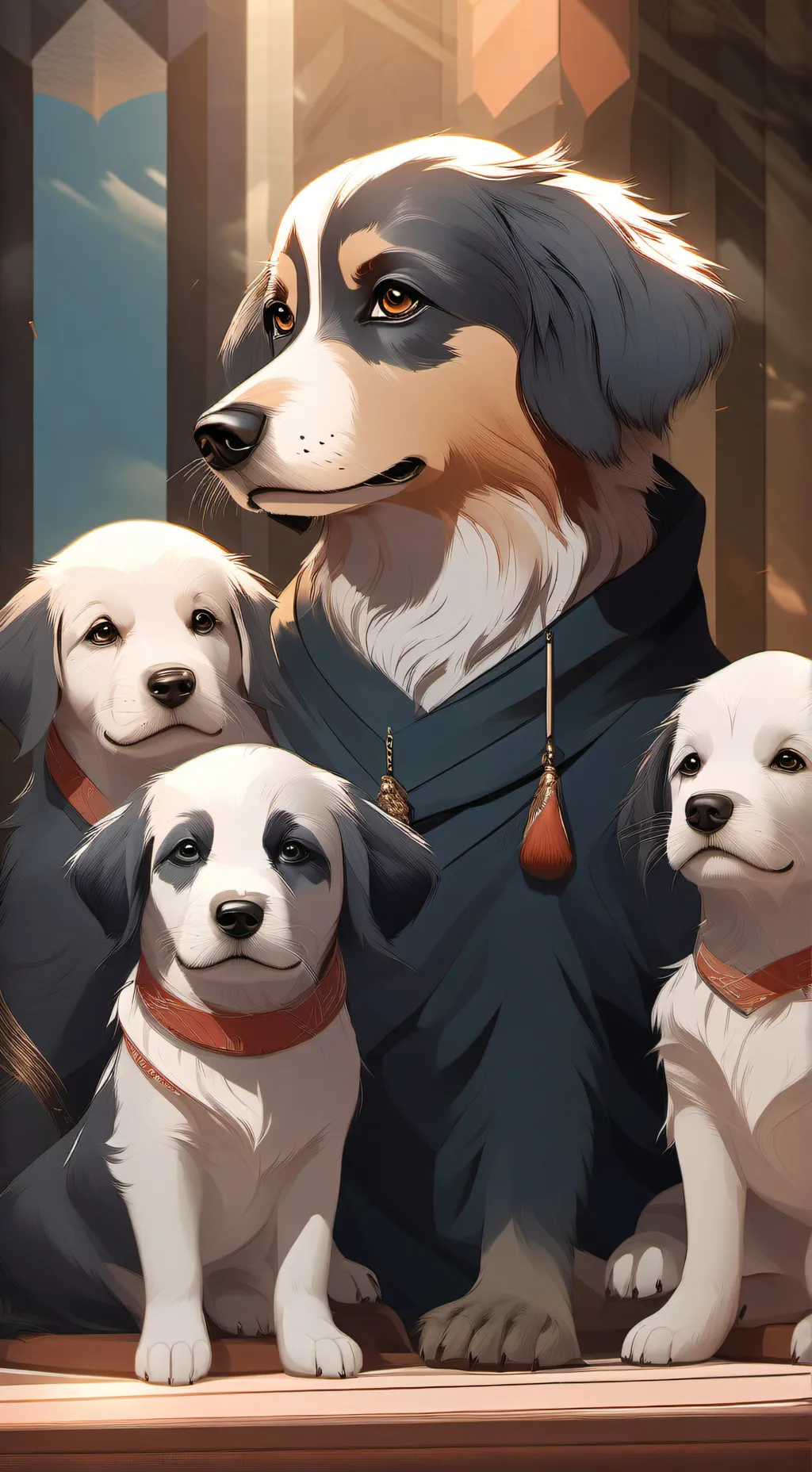 ai character: zoo background