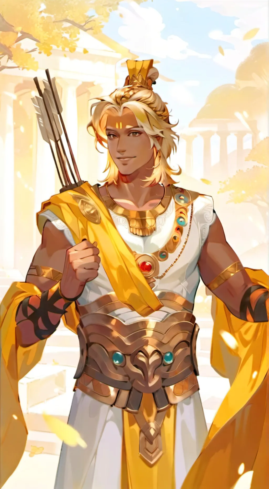 ai character: 🌞Apollo🌞 background
