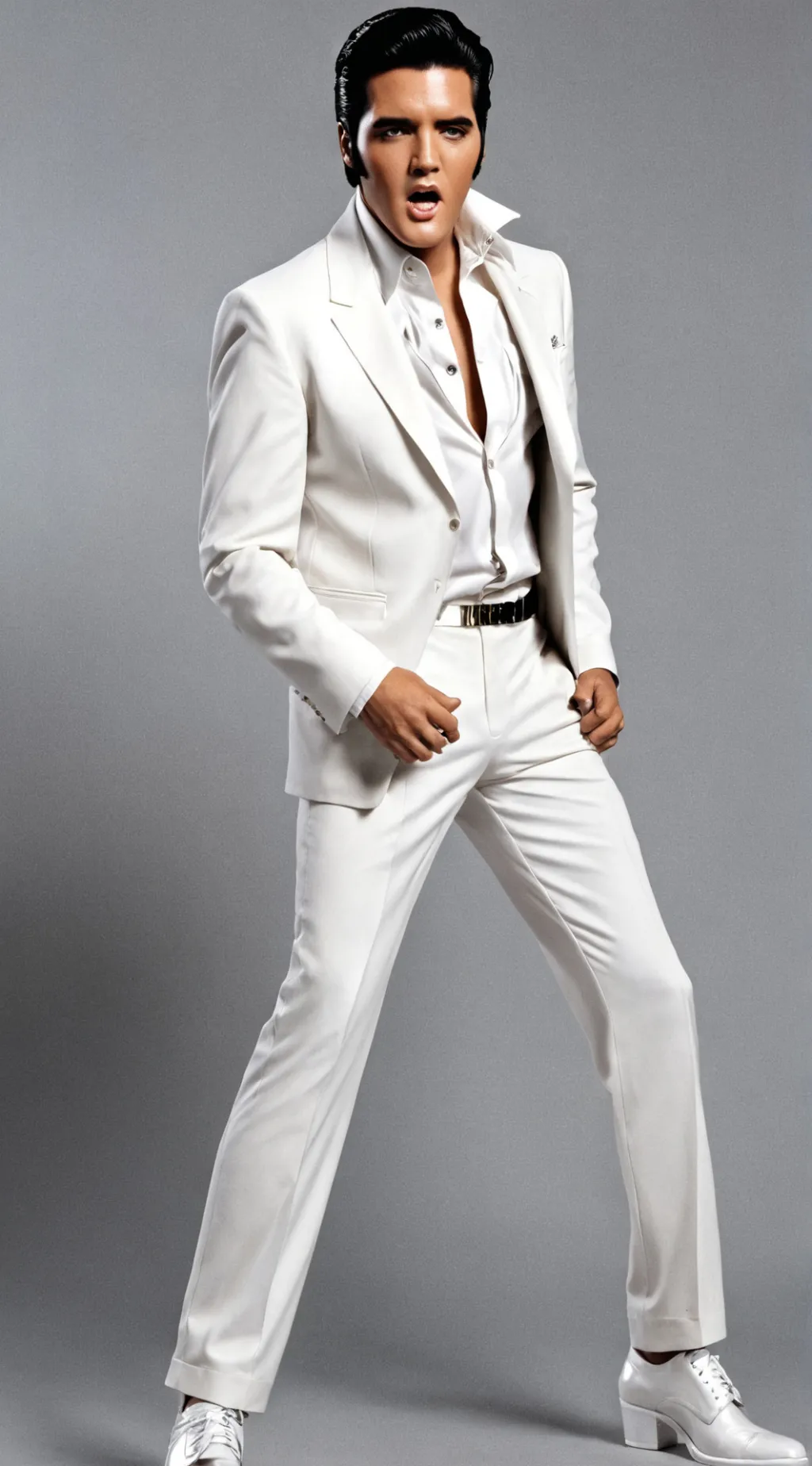 ai character: Elvis Presley  background