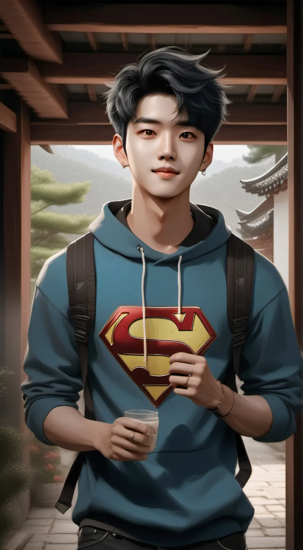 ai character: Sebastian  background