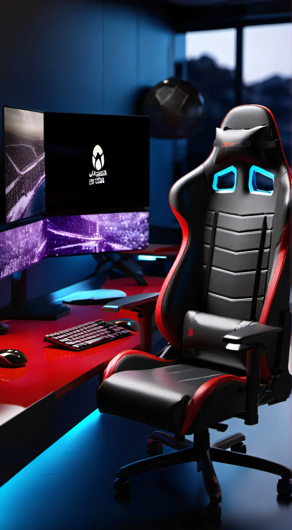 ai character: PC setup background