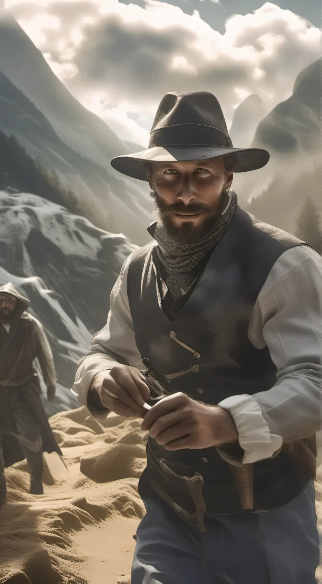 ai character: capitan Price background