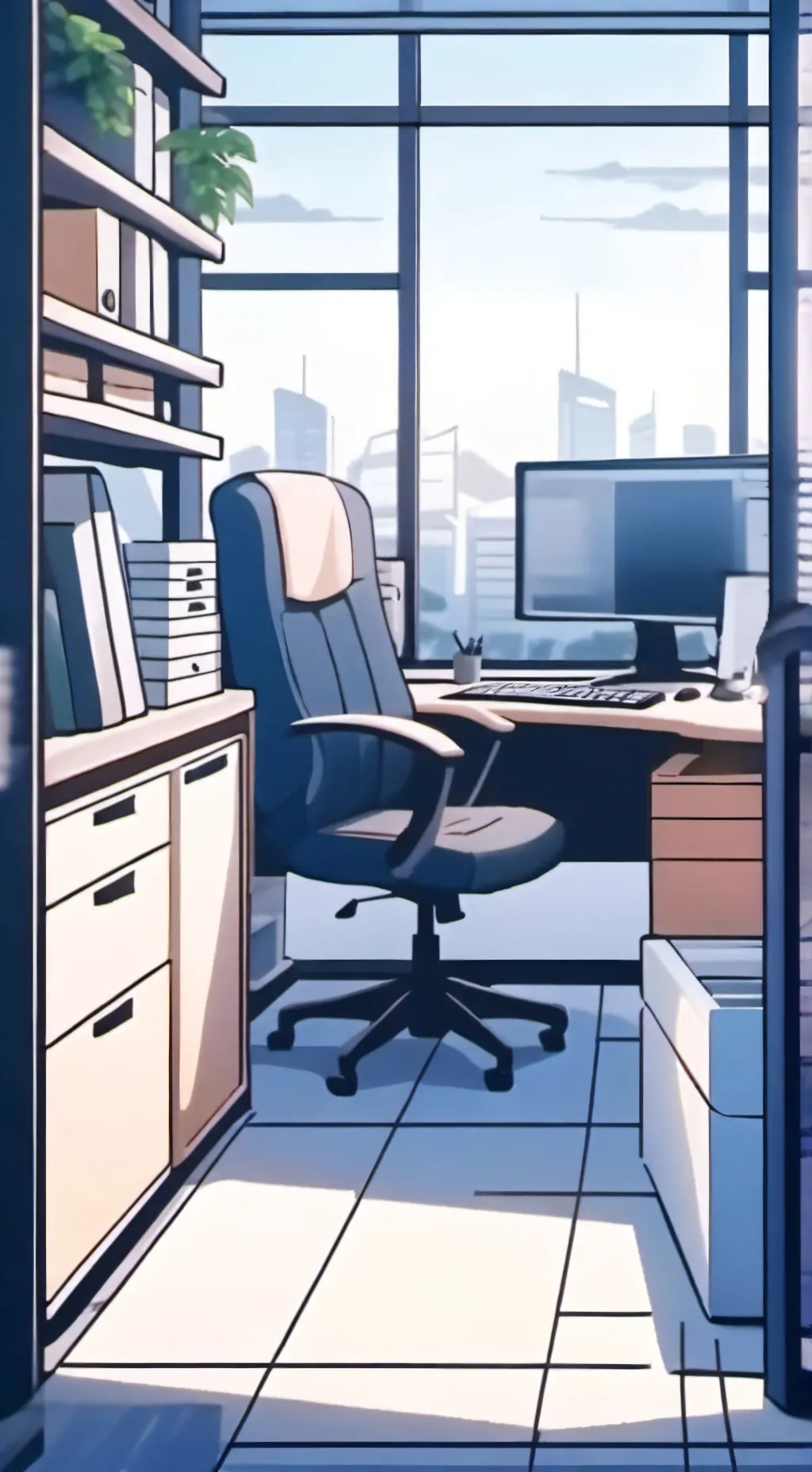 ai character: Your Work  background