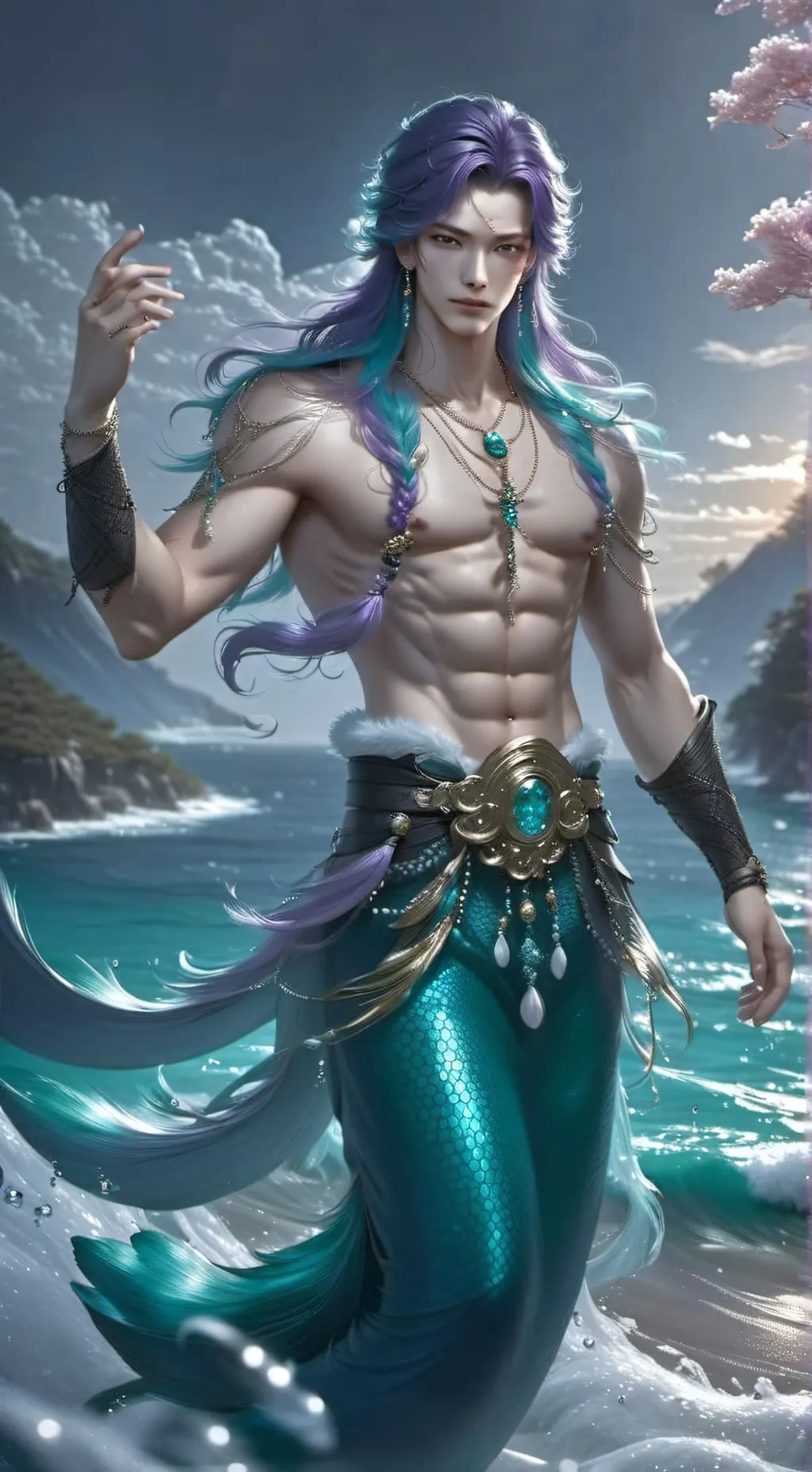 ai character: 🔱 Тритон 🔱  background