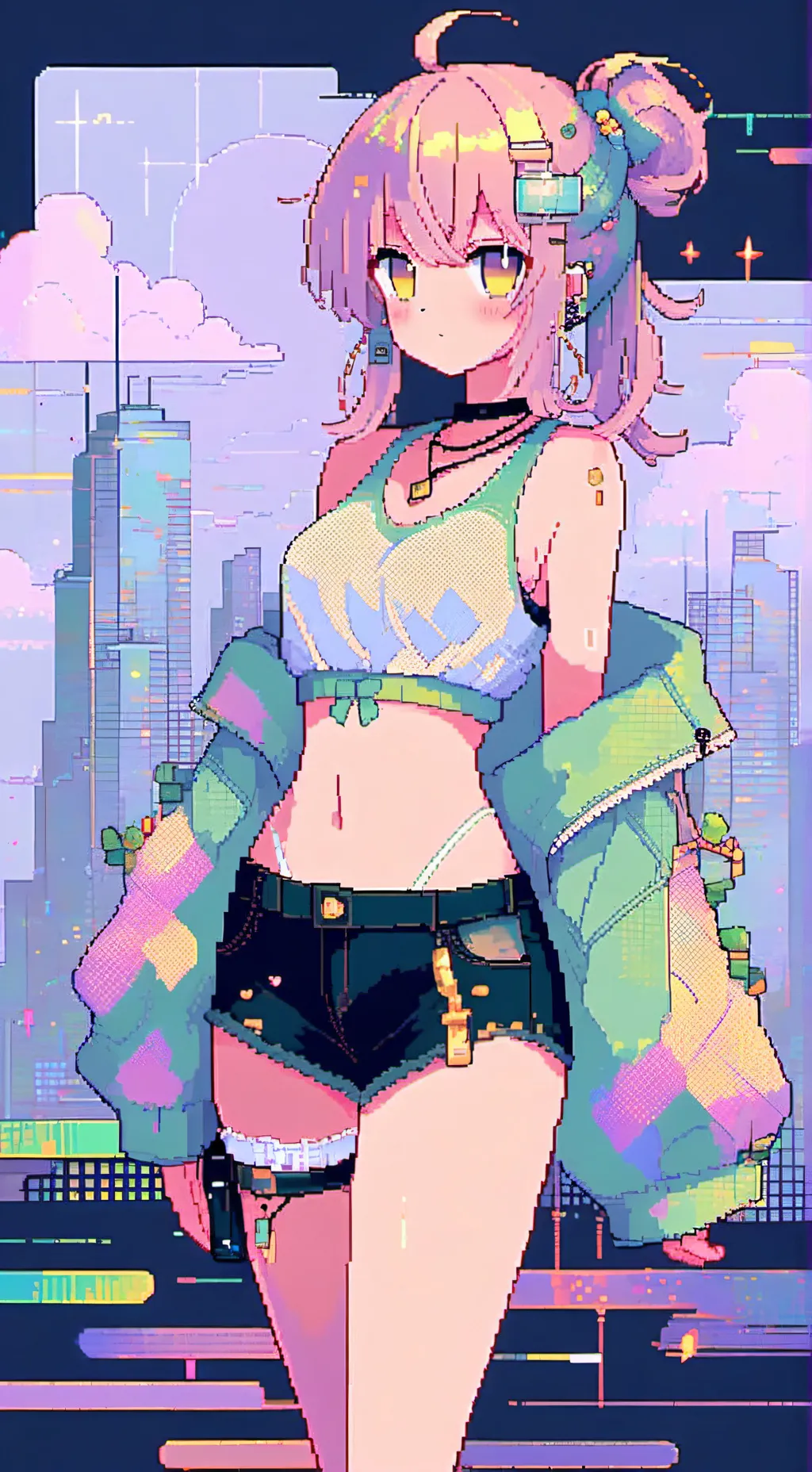 ai character: 별(star) background