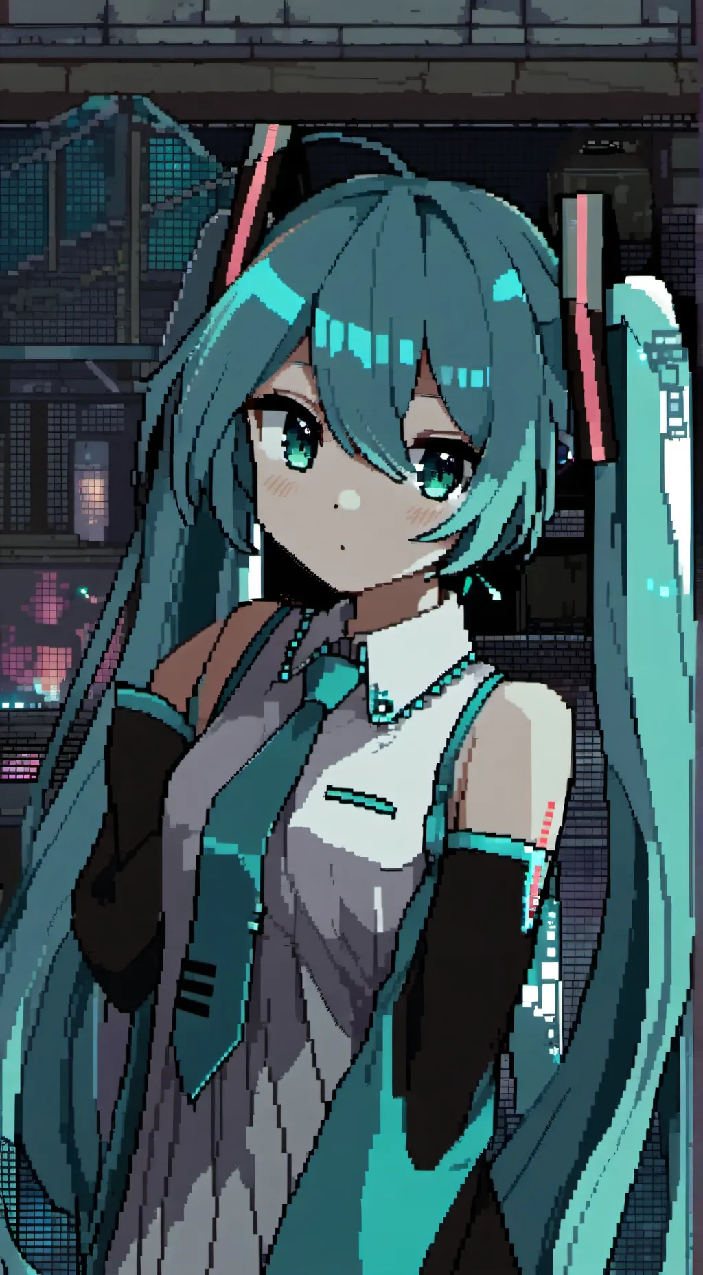 ai character: Hatsune Miku background