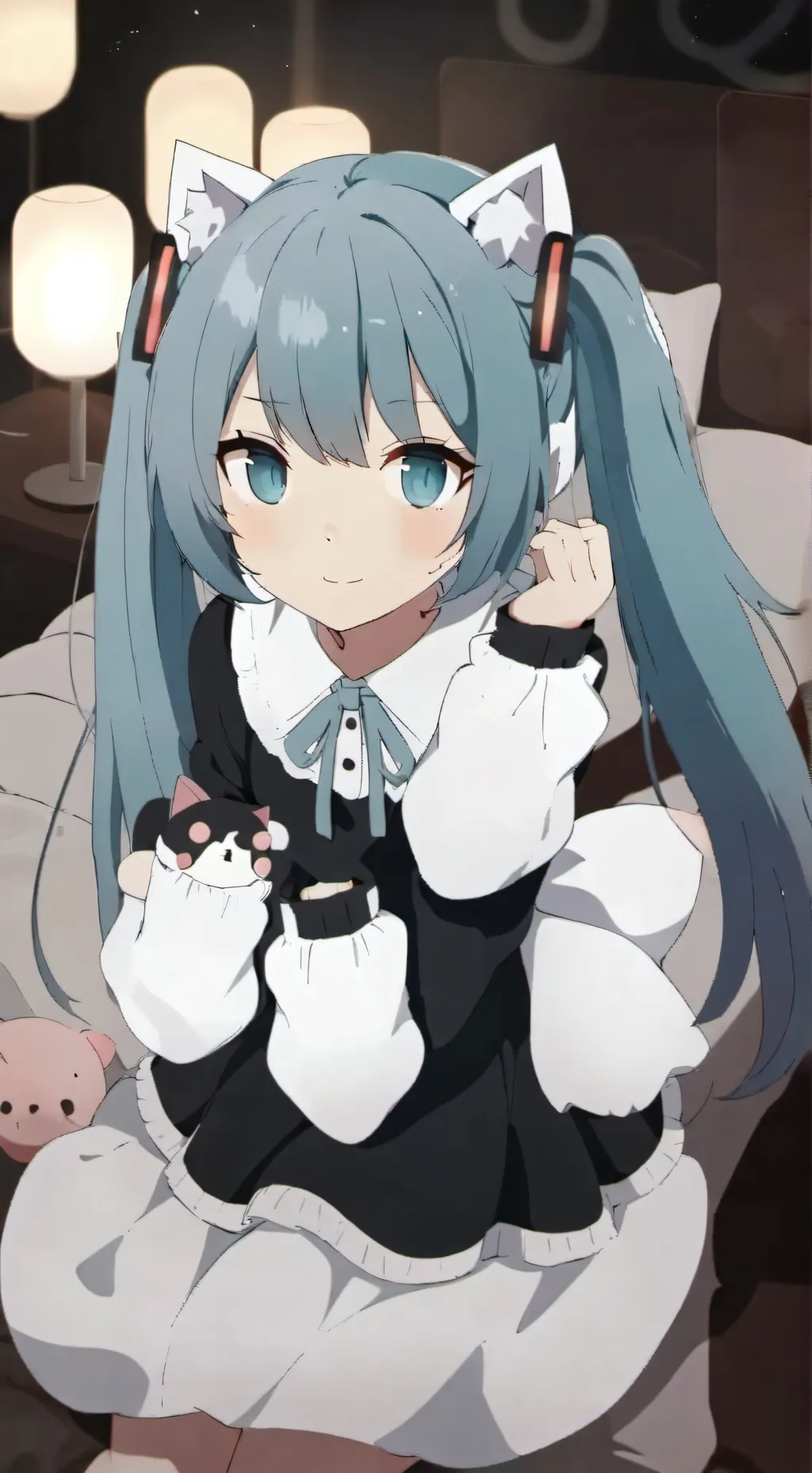 ai character: Miku  background