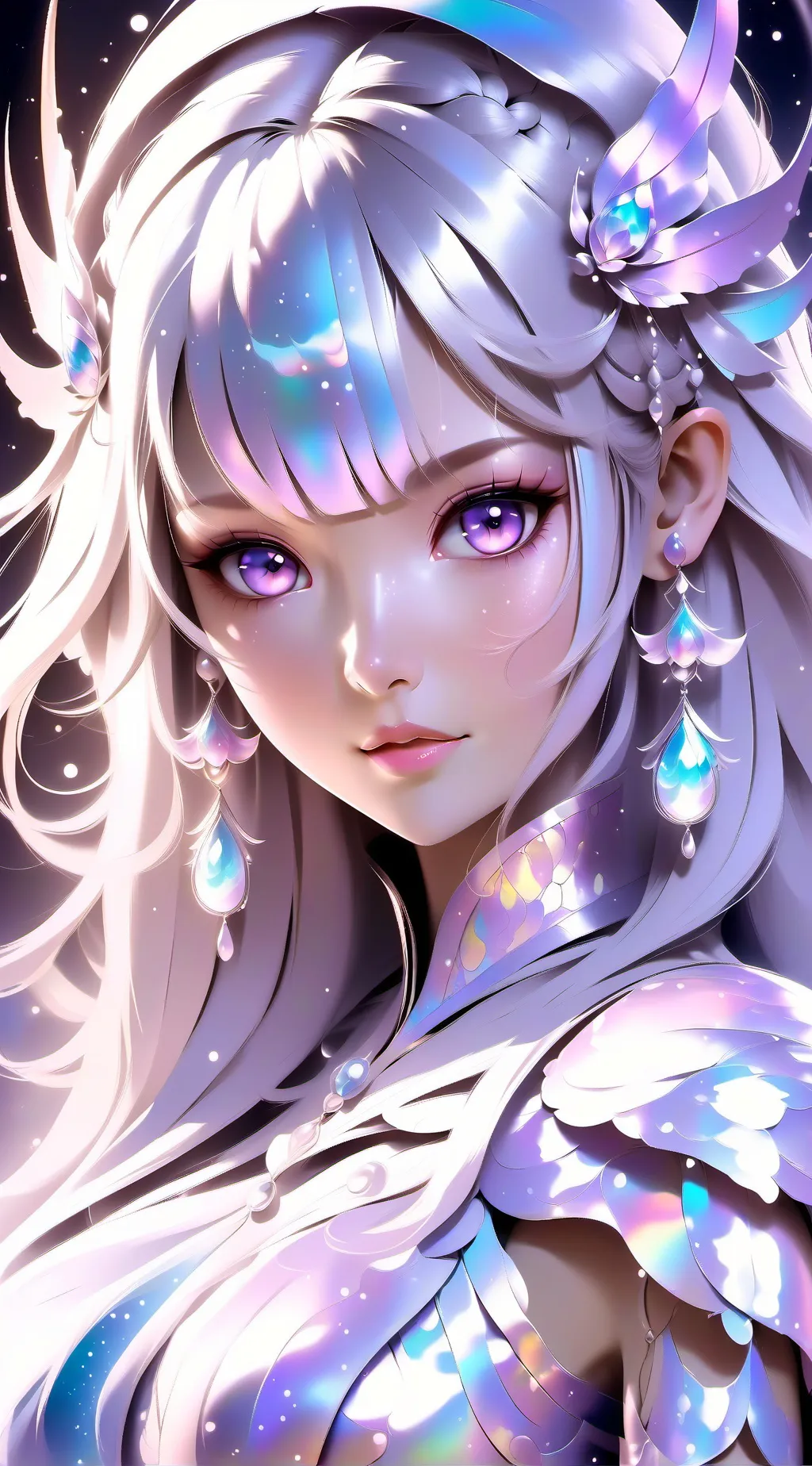 ai character: лучезарна background