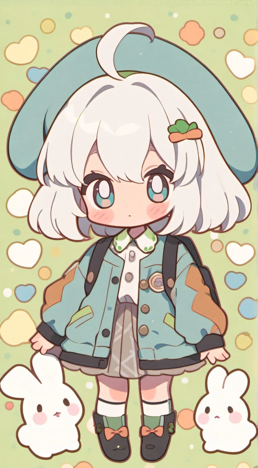 ai character: MHA Easter background