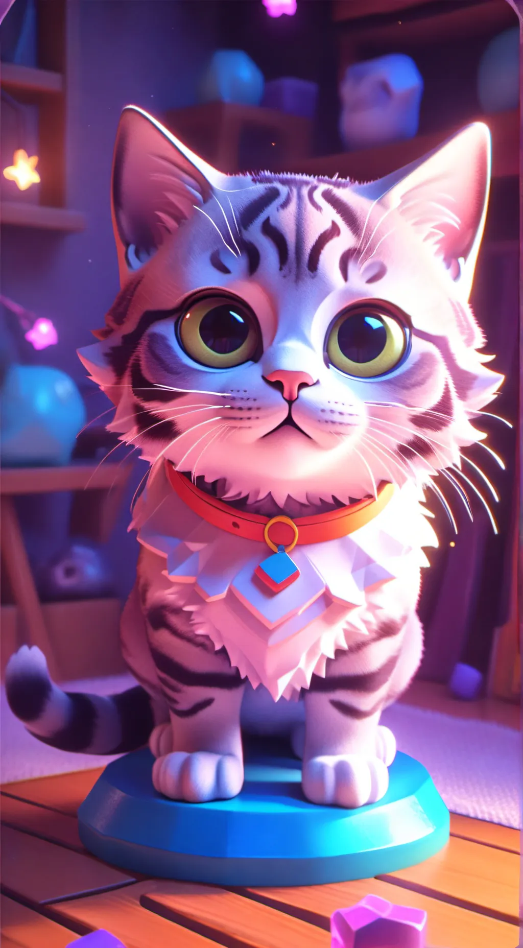 ai character: gatito enamorado background