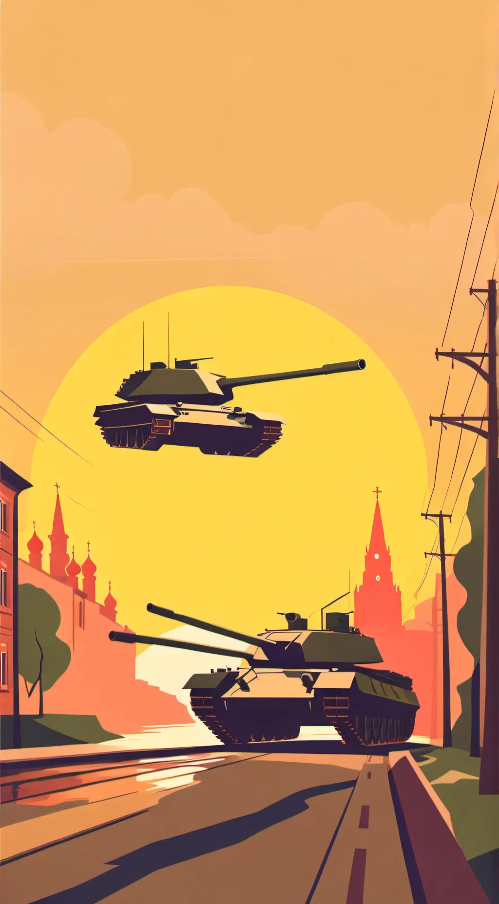ai character: RussoUkrainianWar background