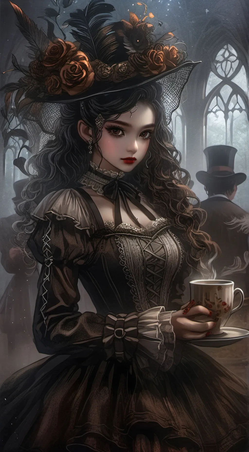ai character: magica das trevas background