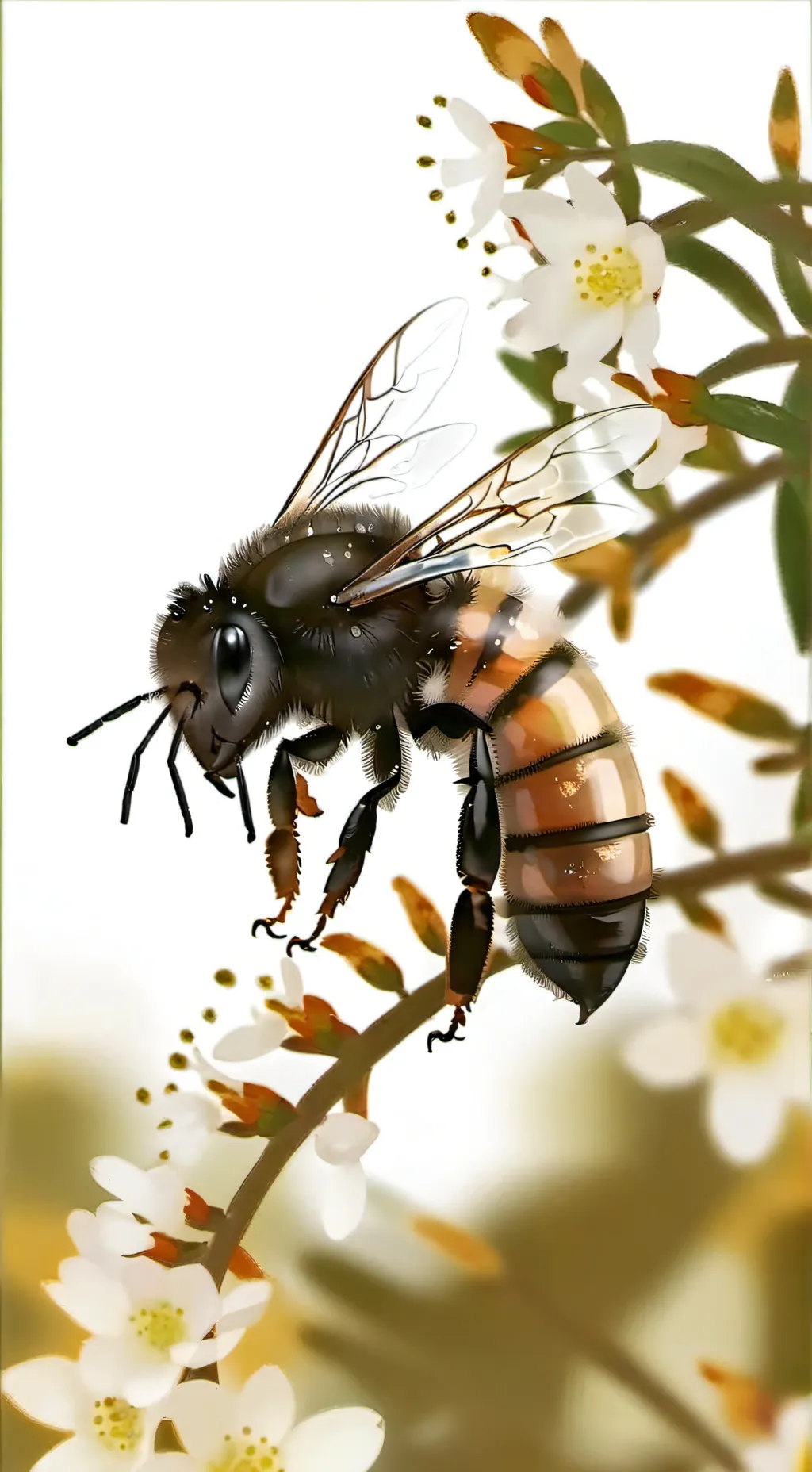 ai character: Bumble Queen  background