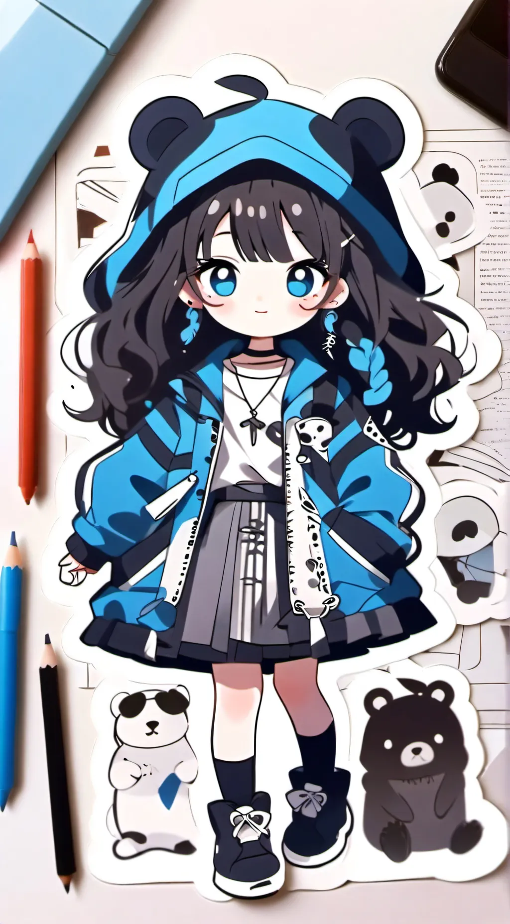 ai character: ein lil sis background