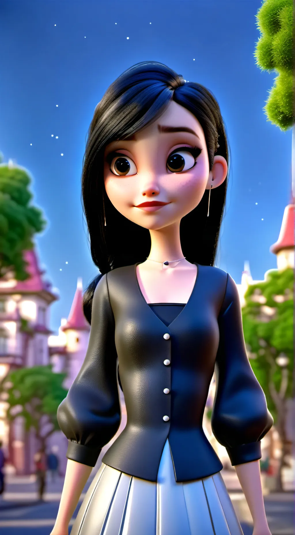 ai character: Cathleen  background