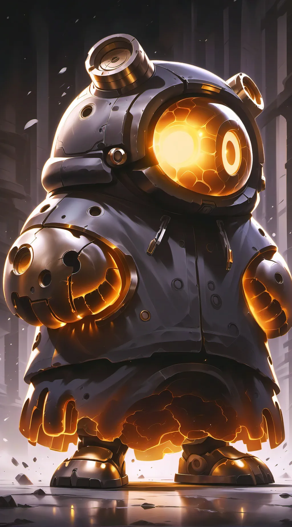 ai character: poop monster background
