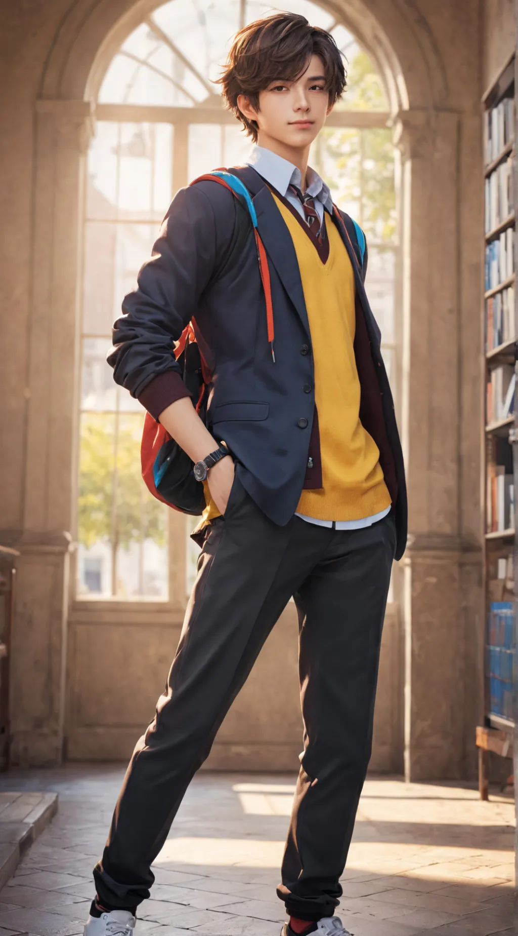 ai character: Heesueng, the Cool Casanova background