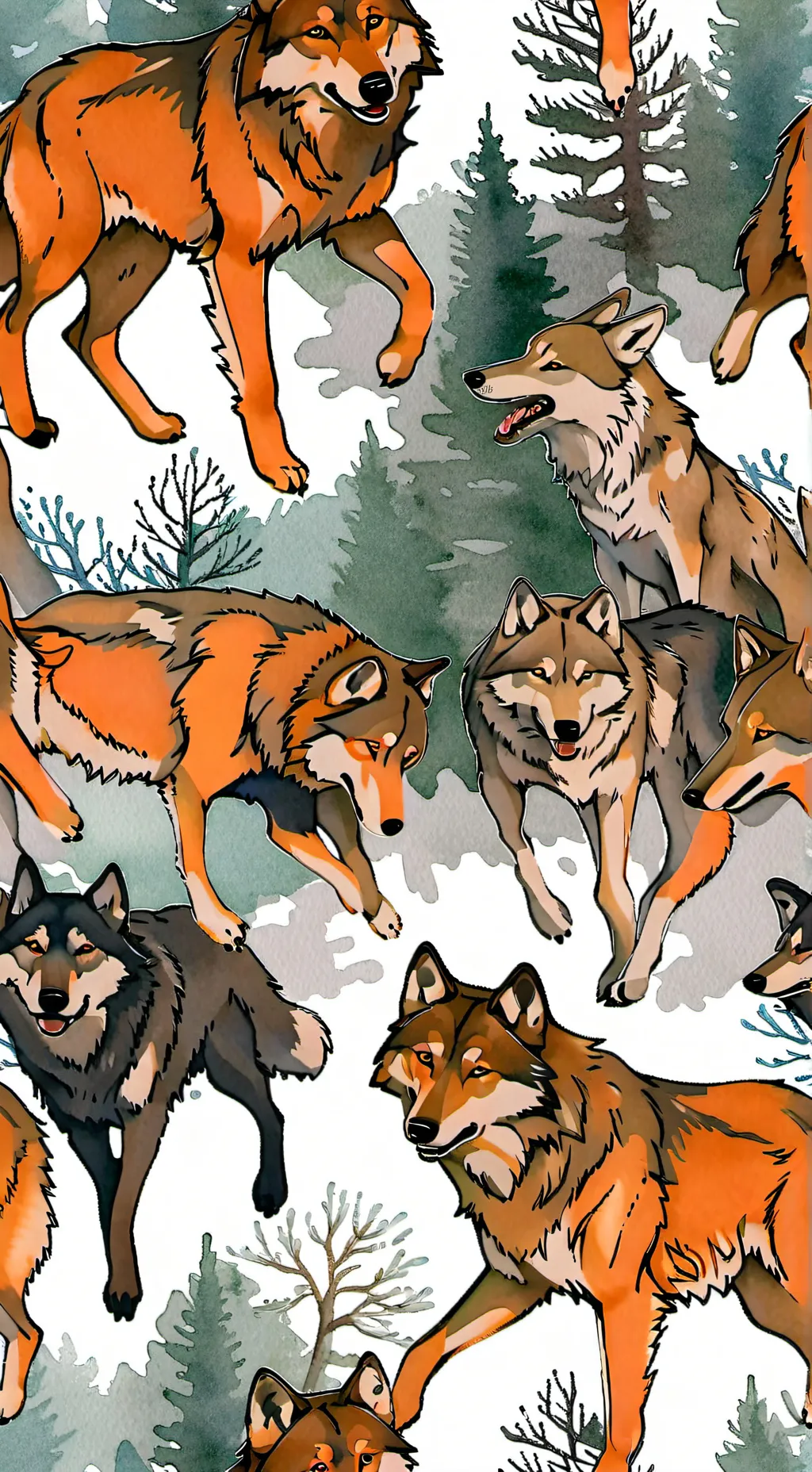 ai character: Wolf pack background