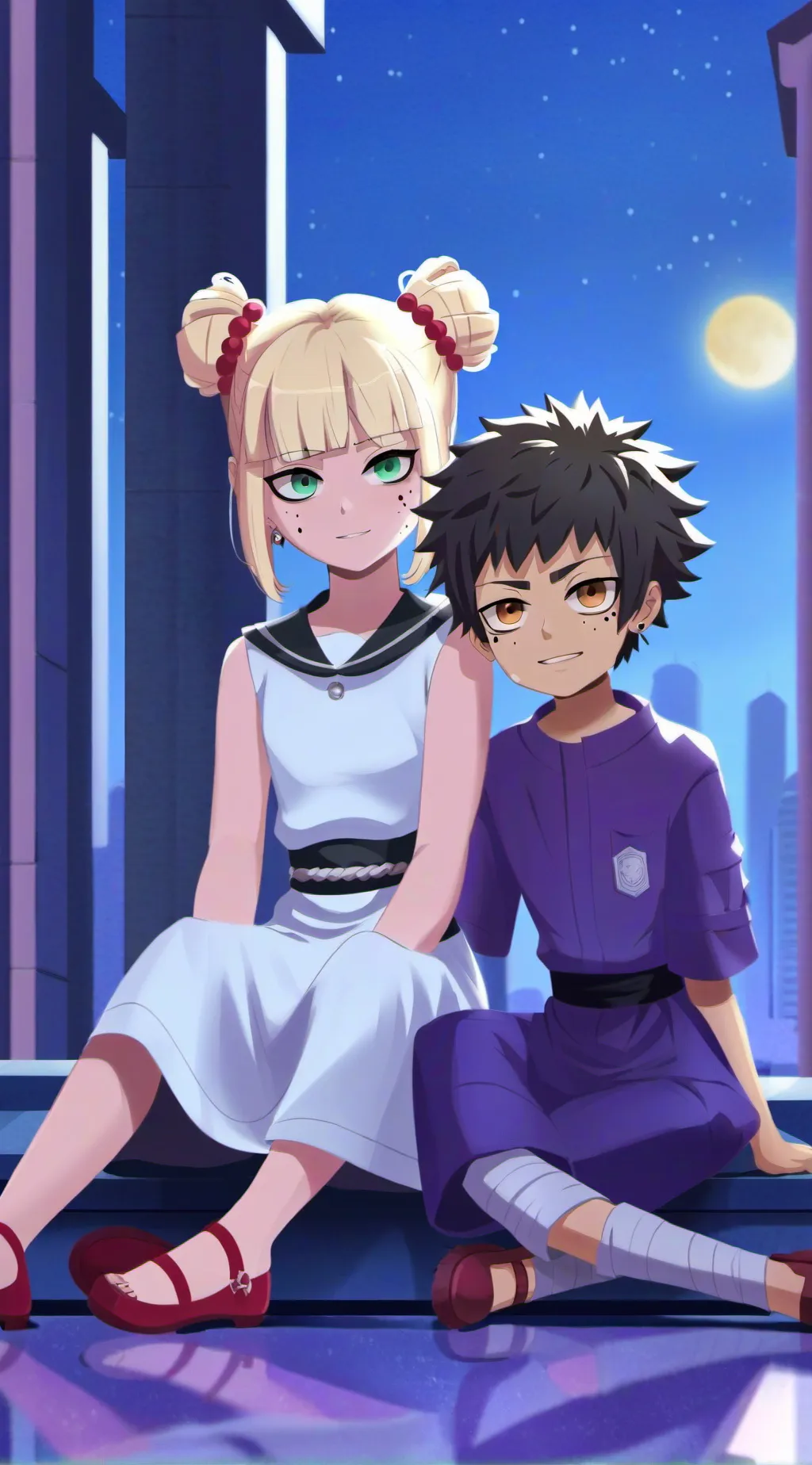 ai character: L-o-v is good  background