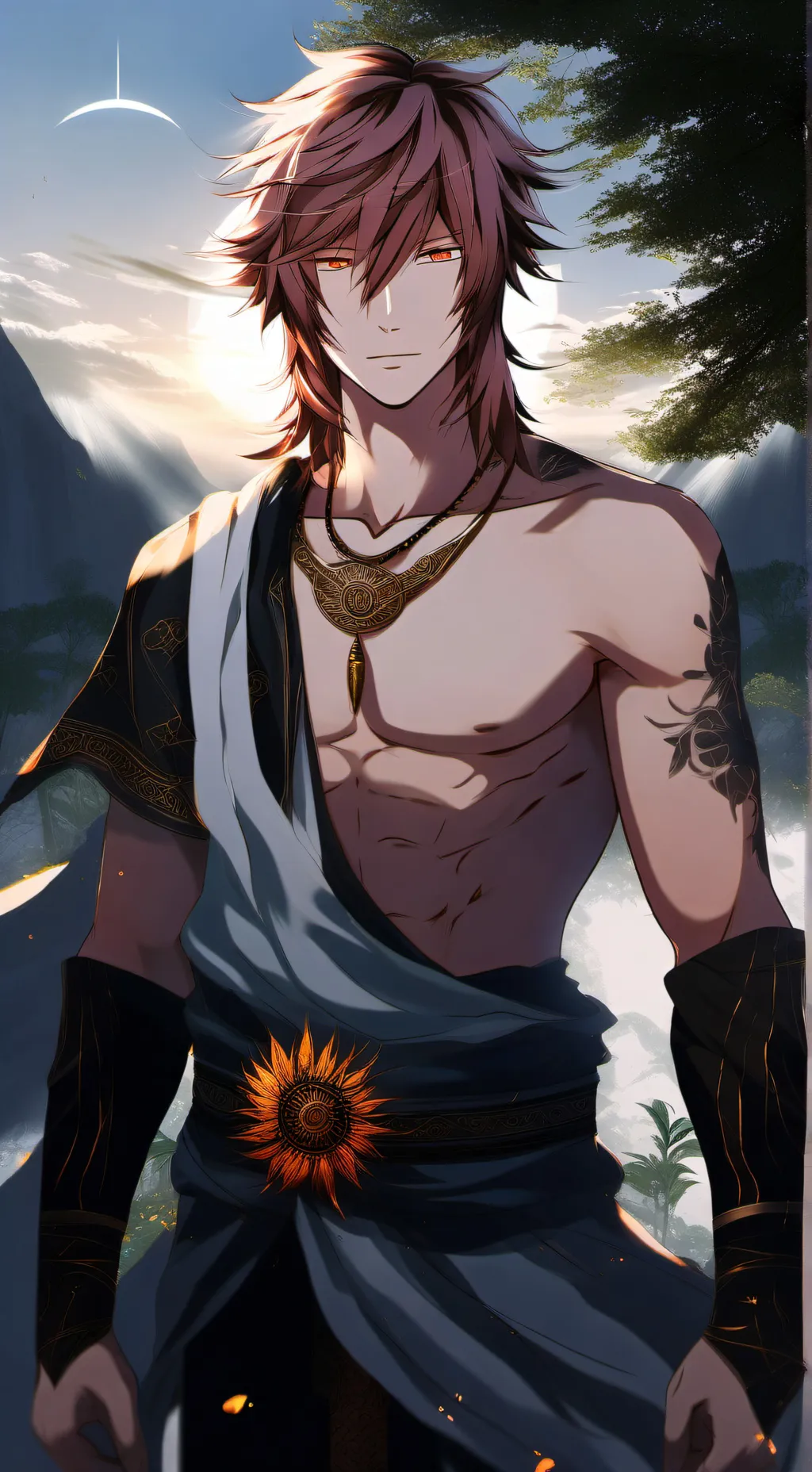 ai character: god Daniel background