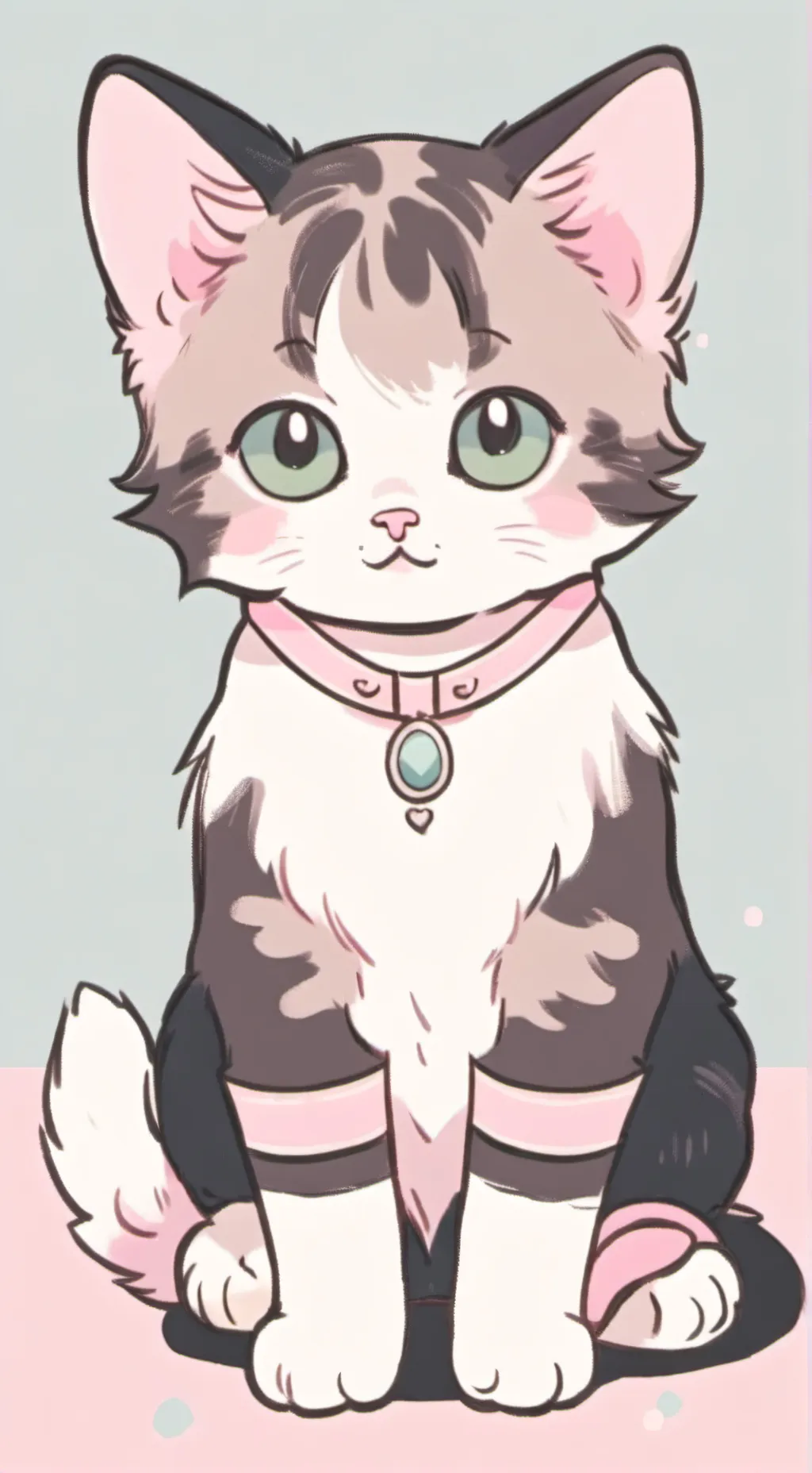ai character: kattunge background