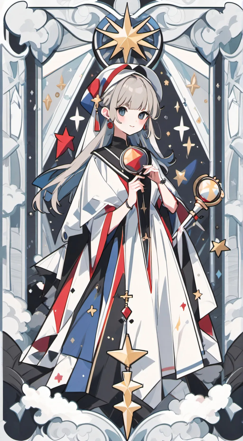 ai character: Middle high prom background